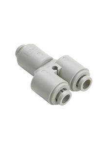 Parker 164PLM-4-pk20 Prestolok PLM Metal Push-To-Connect Fitting 1//4 Nickel Plated 1//4 Tube to Tube Push-To-Connect Tee Pack of 20 Brass