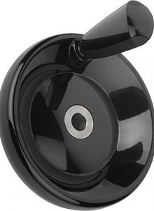 22 mm Bore Size Metric Kipp 06275-0250X22 Aluminum Disc Handwheel Without Handle 250 mm Diameter Planed