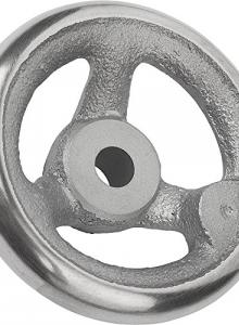 22 mm Bore Size Metric Kipp 06275-0250X22 Aluminum Disc Handwheel Without Handle 250 mm Diameter Planed