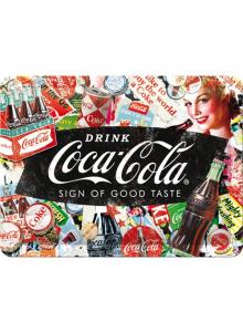 Nostalgic-Art 26227 Coca-Cola - Collage, Retro Blechschild, Vintage-Schild, Wand-Dekoration, Metall