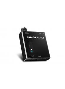 M-Audio Bass Traveler Ultra-Portable Battery Powered Dual-Output Headphone Amplifier With 2-Level Boost 