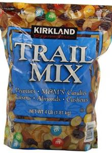 Kirkland Trail Mix w/ Peanut, M&M Candy, Raisin, Almond and Cashew